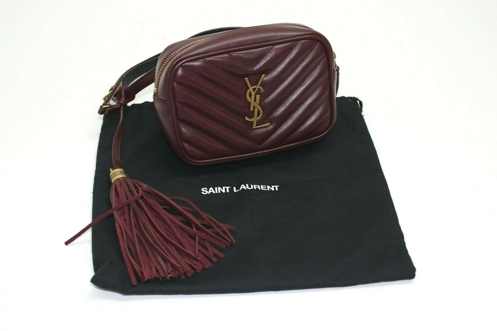 Saint Laurent Lou Belt Bag in Quilted Leather - Black