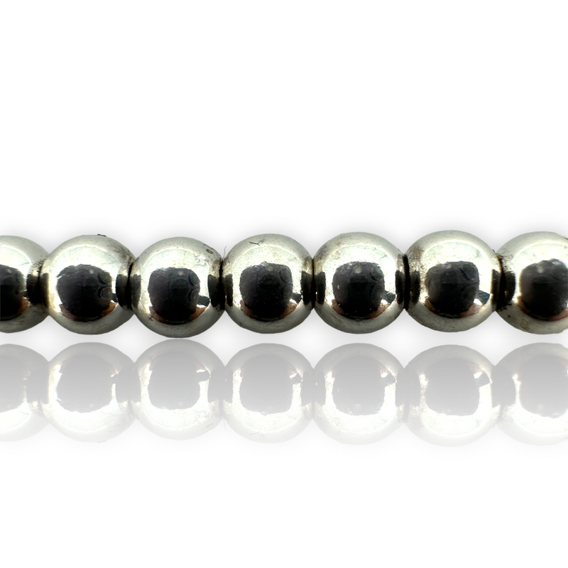 Tiffany & Co Return to Mini Heart Beaded 925 Sterling Silver Bracelet 7"