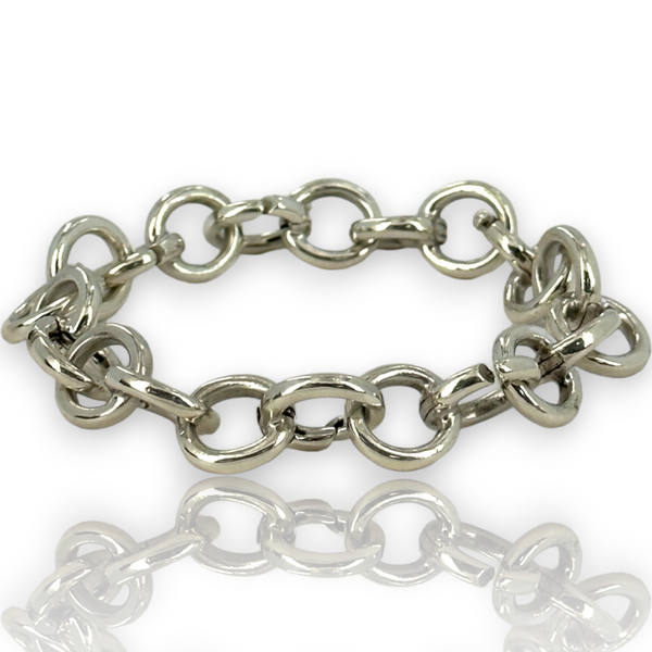 Tiffany & Co Empty Charm Bracelet Each Link Opens 925 Sterling Silver