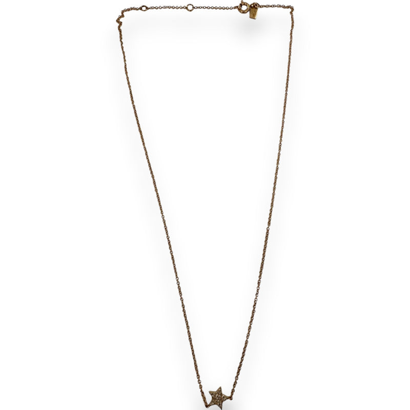 EF Collection Solid 14kt Rose Gold Diamond Baby Star Necklace with Adjustable Cable Link Split Chain 14-16"