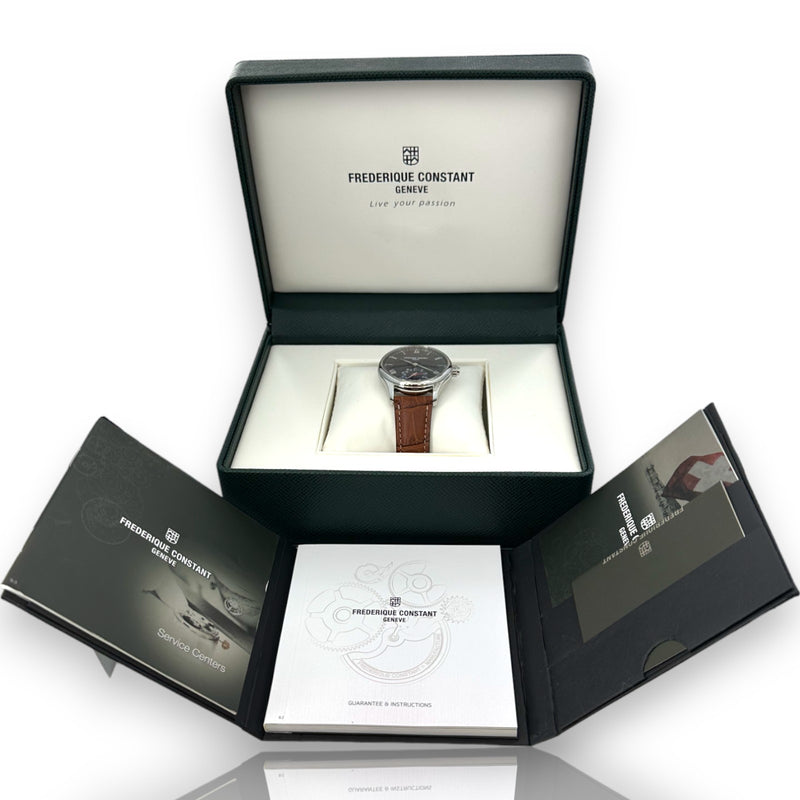 Frederique Constant Horological FC-285X5B4 42mm Steel Watch B&P