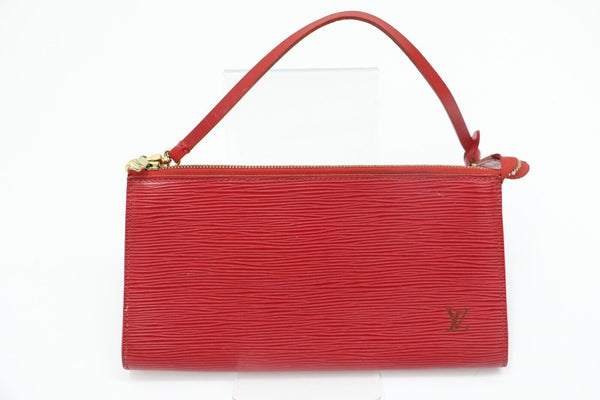 Louis Vuitton Epi Leather Red Pochette AR1004