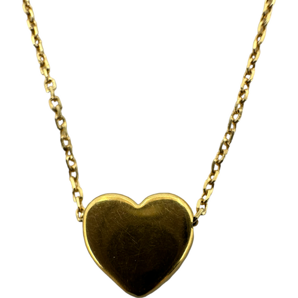 TOUS Sweet Dolls XXS Small Heart Necklace 18KT 750 Yellow Gold