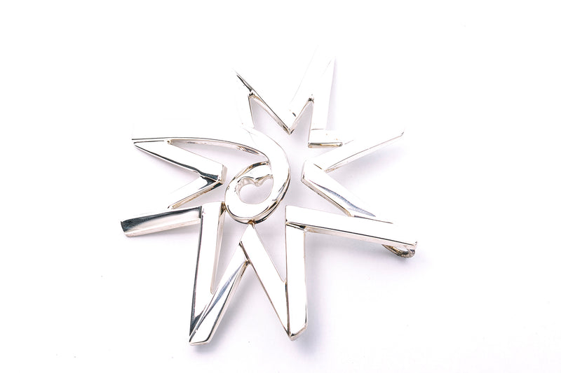 Tiffany & Co Sterling Silver 925 Paloma Picasso Star Design Brooch Lapel Pin