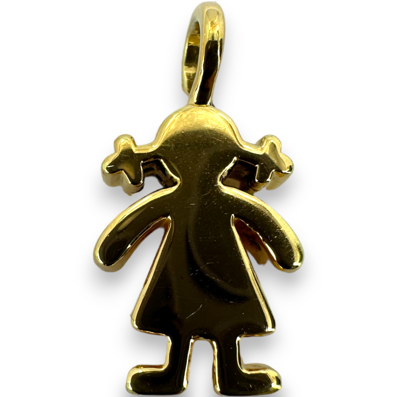 Tous Large Sweet Doll 18k 750 Yellow Gold Charm Pendant A