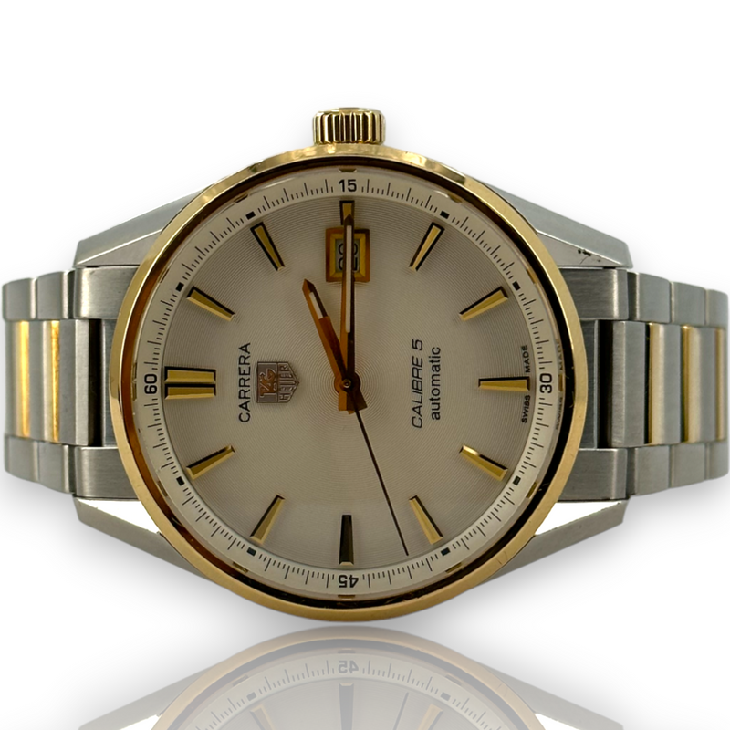 Tag Heuer Carrera Calibre 5 Steel & Gold 39mm WAR215B Watch