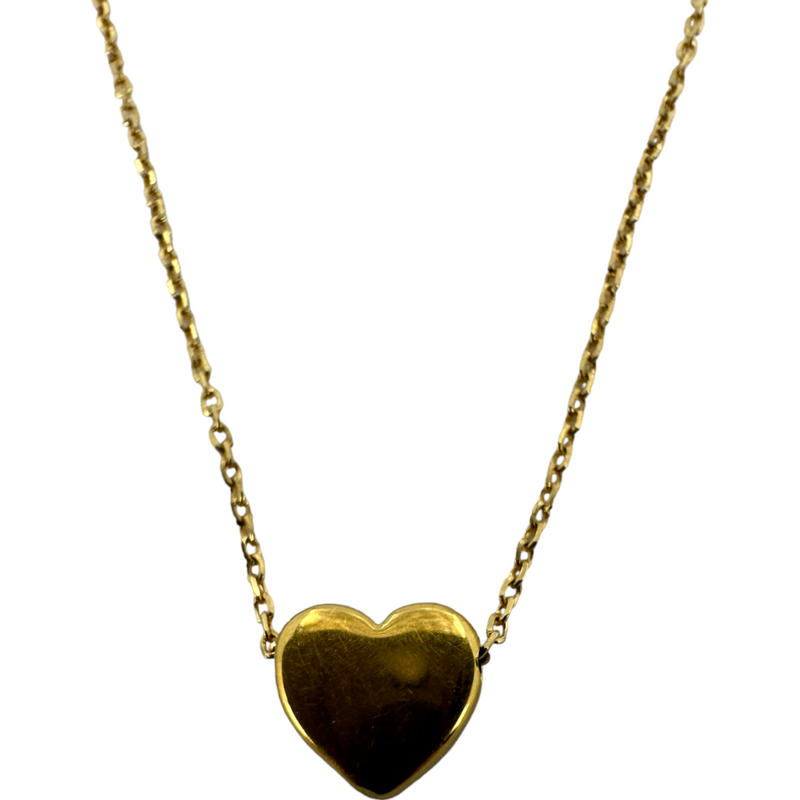 TOUS Sweet Dolls XXS Small Heart Necklace 18KT 750 Yellow Gold