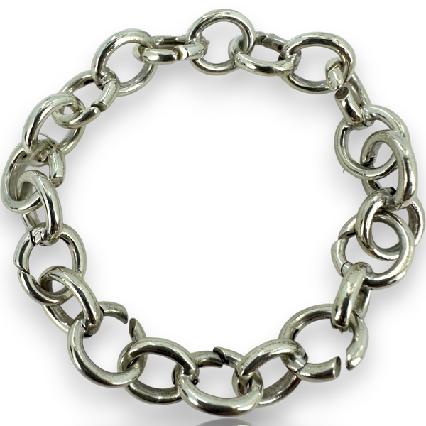 Tiffany & Co Empty Charm Bracelet Each Link Opens 925 Sterling Silver