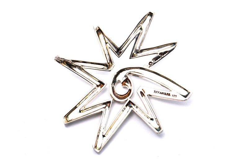 Tiffany & Co Sterling Silver 925 Paloma Picasso Star Design Brooch Lapel Pin