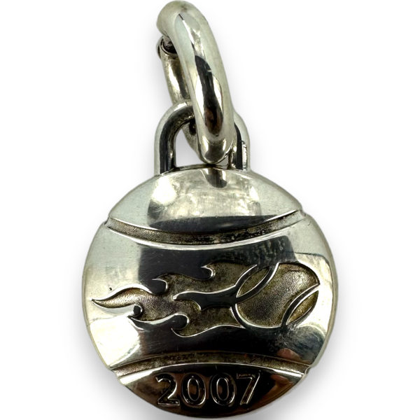 Collectable Tiffany & Co 925 Sterling Silver USTA 2007 Tennis Ball Charm Pendant