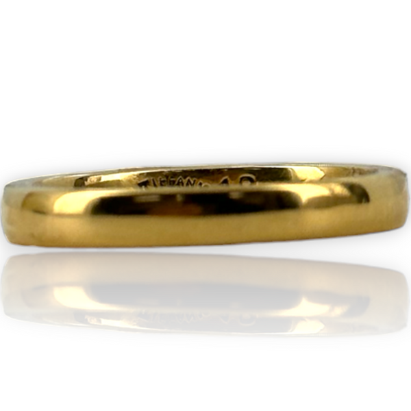 Tiffany & Co. Antique Circa 1912 Wedding Band 18kt 750 Yellow Gold Size 5.5