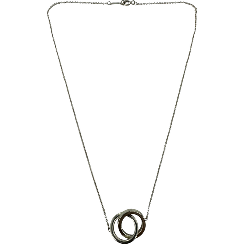 Tiffany & Co. 1837 Interlocking Circle Necklace 925 Sterling Silver