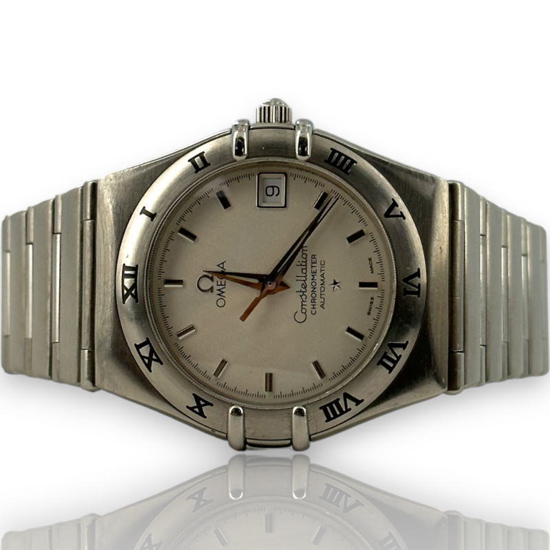 Omega Constellation 35mm Steel 368.1201 Linen Dial Watch