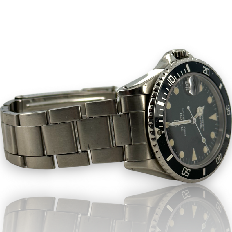 Tudor Submariner Stainless Steel 36mm Black Dial 75090 Watch Box & Papers