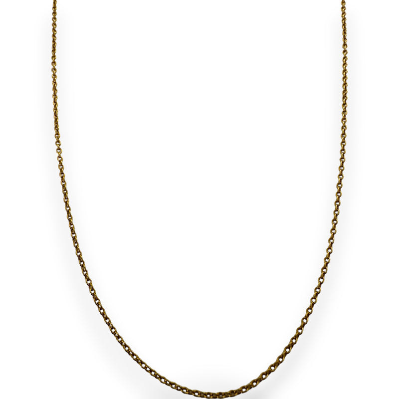 Elsa Peretti for Tiffany and CO Solid 18kt Yellow Gold 16" Cable Chain