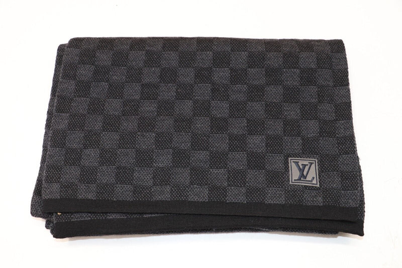 Louis Vuitton Petit Damier Scarf M70028 - Black