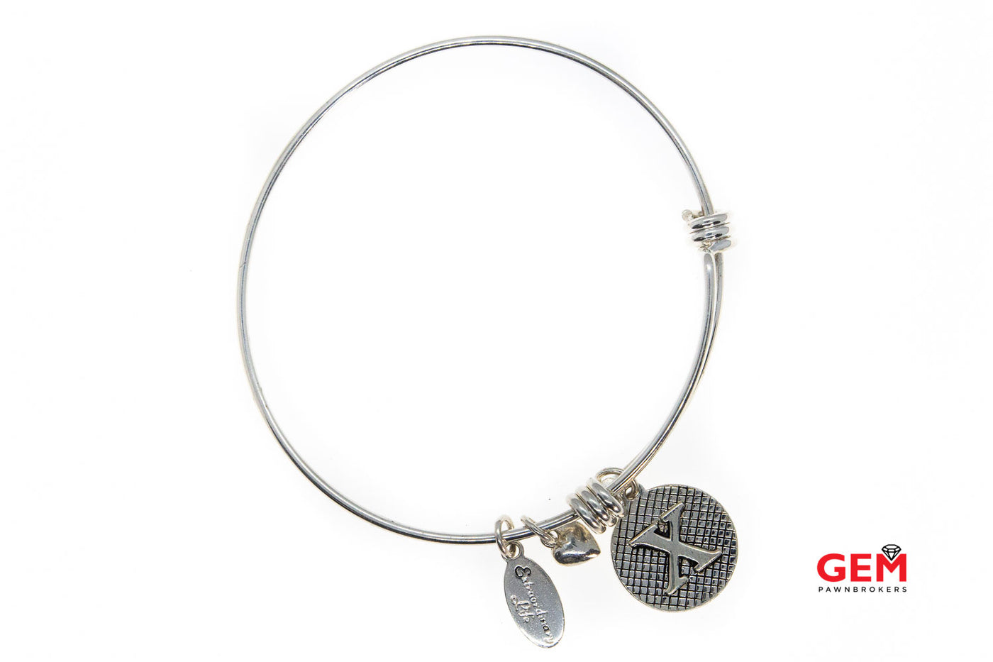 X Sterling Silver Thin offers Bracelet